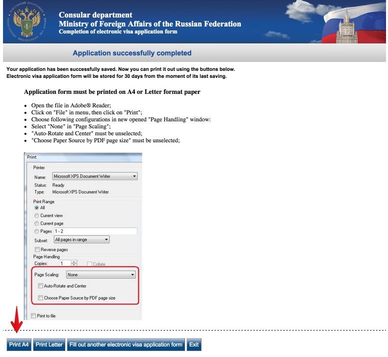 Visa application form Russia - USA Citizens 15