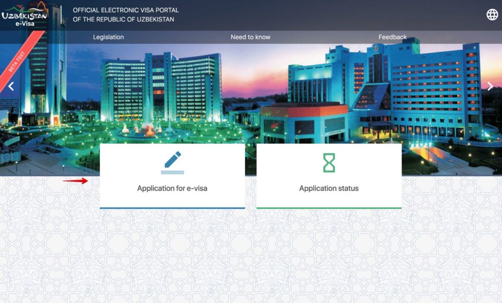 Apply for electronic visa to Uzbekistan
